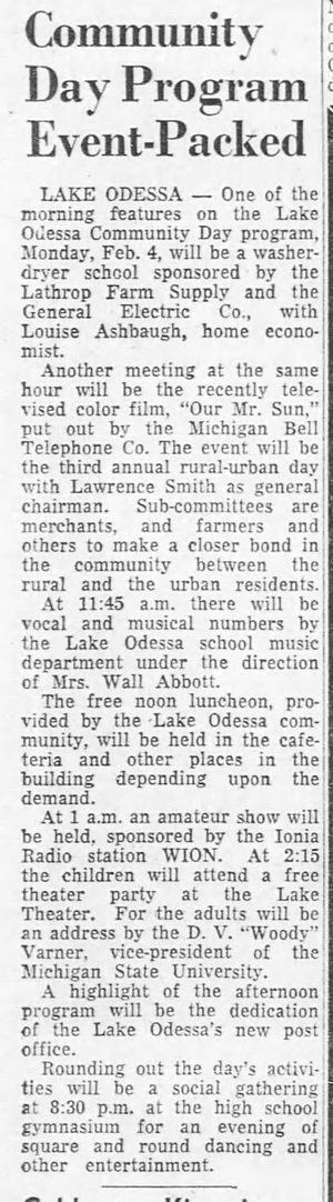 Lake Theatre - Jan 1957 Article (newer photo)
